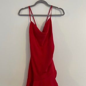 Local Boutique (Winds of Change) - Red Satin Dress